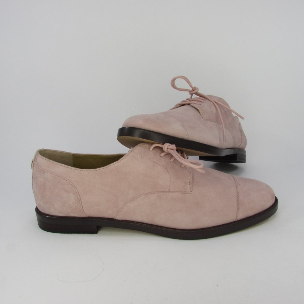 Lauren by Ralph Lauren Womens Maryna Suede Closed Toe Oxfords, Pink, Size 8.5B
